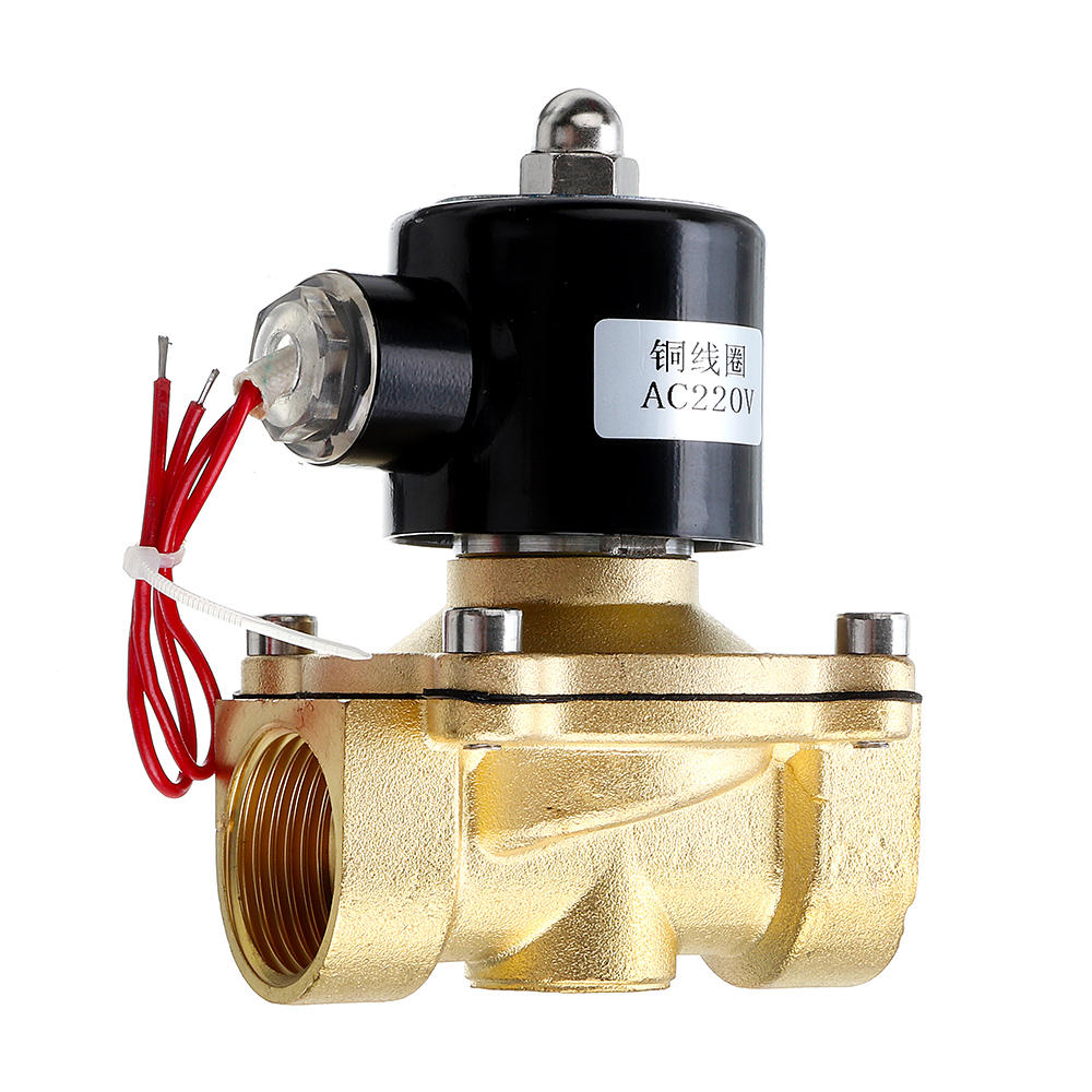 Electric Solenoid Valve Pneumatic Valve for Water Air Gas Brass 1/4" 1/2" & 1" 2"