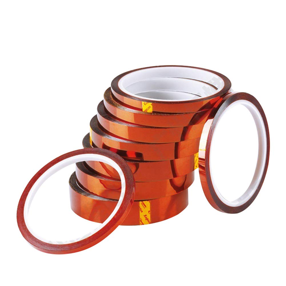 Heat Resistant Tape, High Temperature Polyimide Tape, Solution for Masking, Sublimation, 3D Printing, Heat Transfer, and Protecting Circuit Board