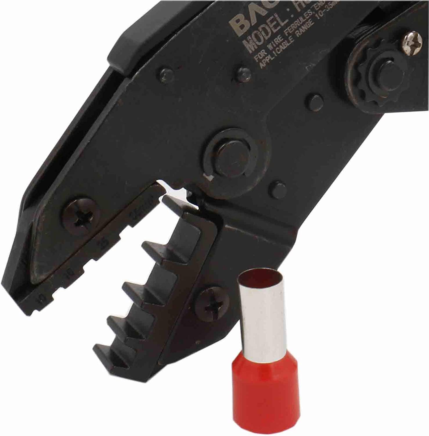 Crimper Plier HS-35WF Work for Cord End Ferrel Terminals 2 AWG (35 mm²)