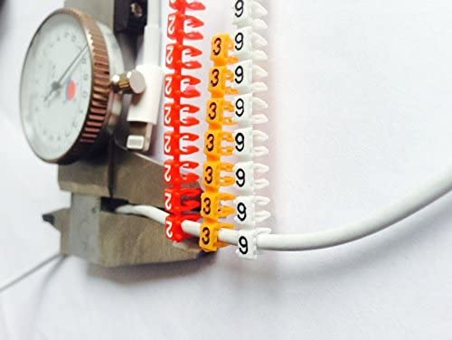 0-9 Coded Clip on Plastic Cable Identification Wire Cord Cable Marker