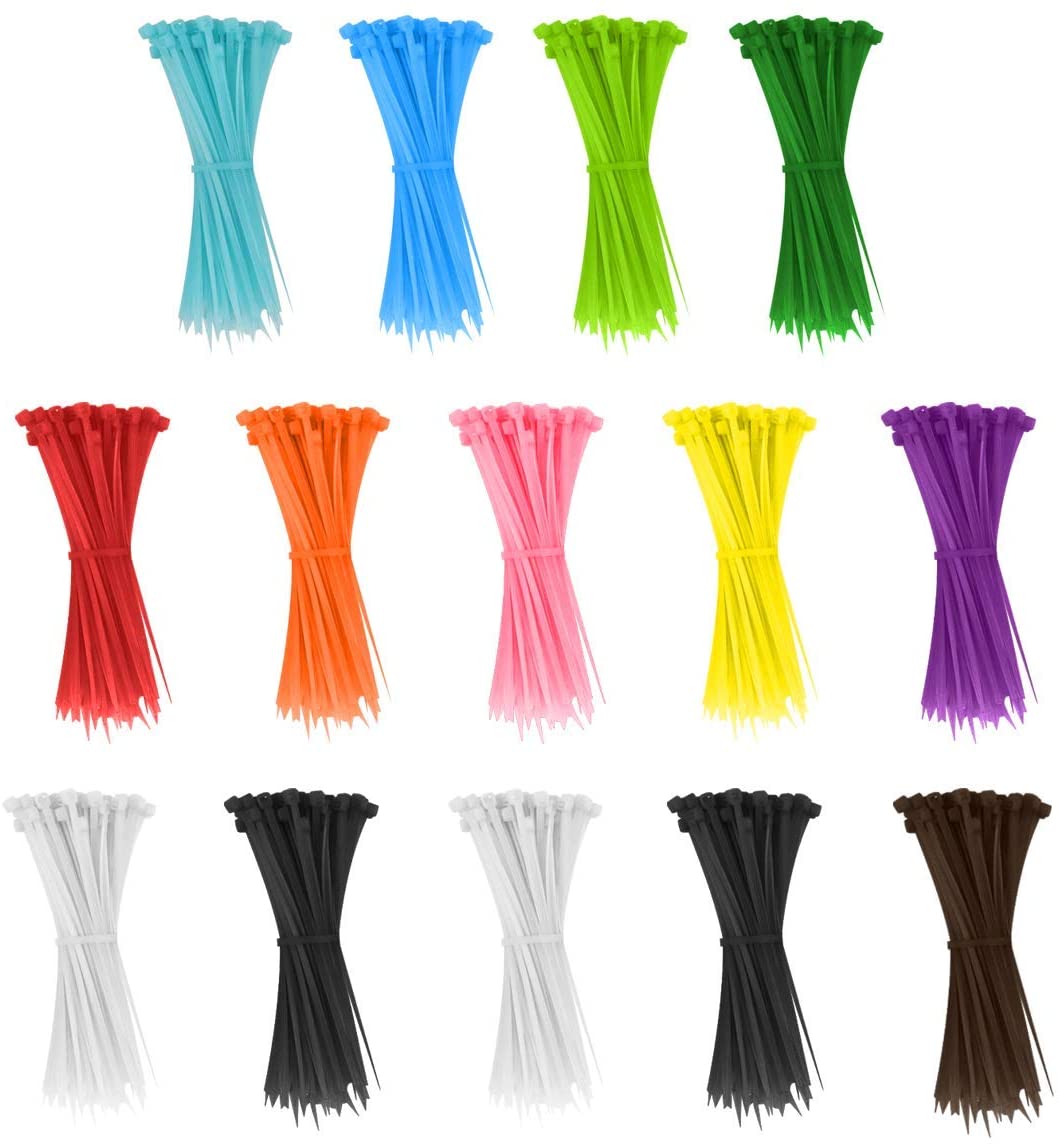 Self-Locking Strength Tie Wraps  Different colour Perfect for Tying Cables. Wide 3.6 x 300MM & 3.6 x 200MM
