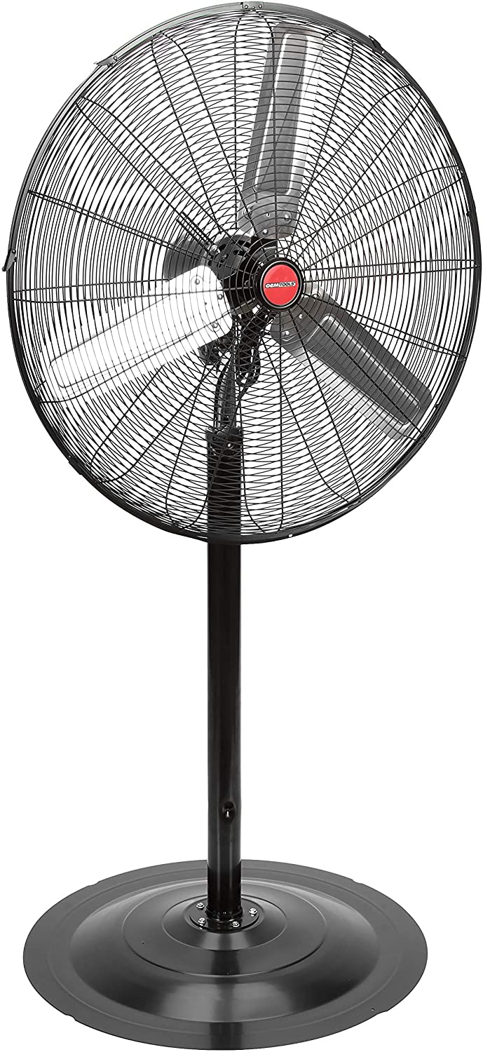 High-Velocity Non-Oscillating Pedestal, New Model, Total Airflow Control, Commercial Fan for Shop, Garage