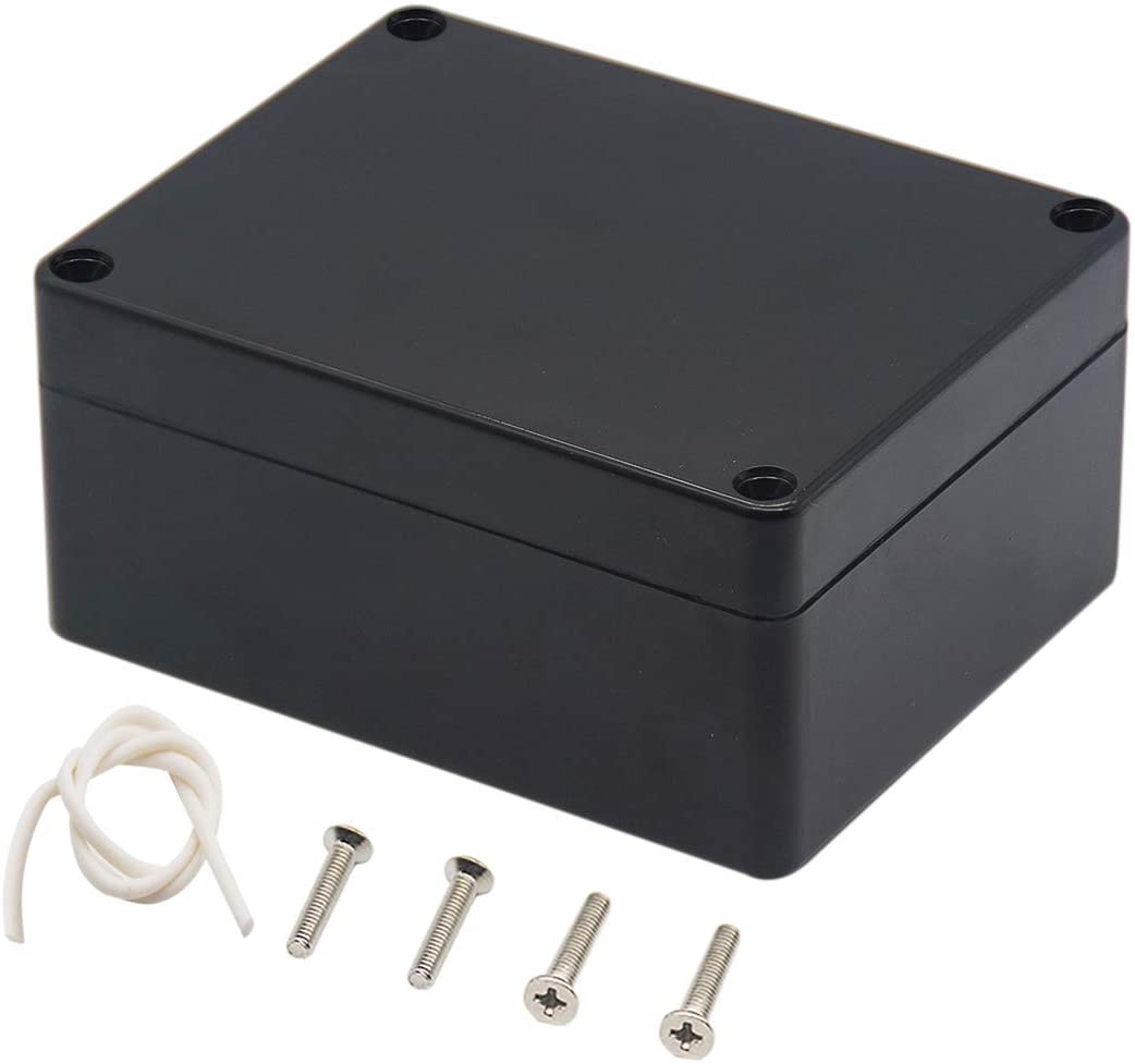 IP66 Black Weatherproof Outdoor / External Junction Box Complete With Connector