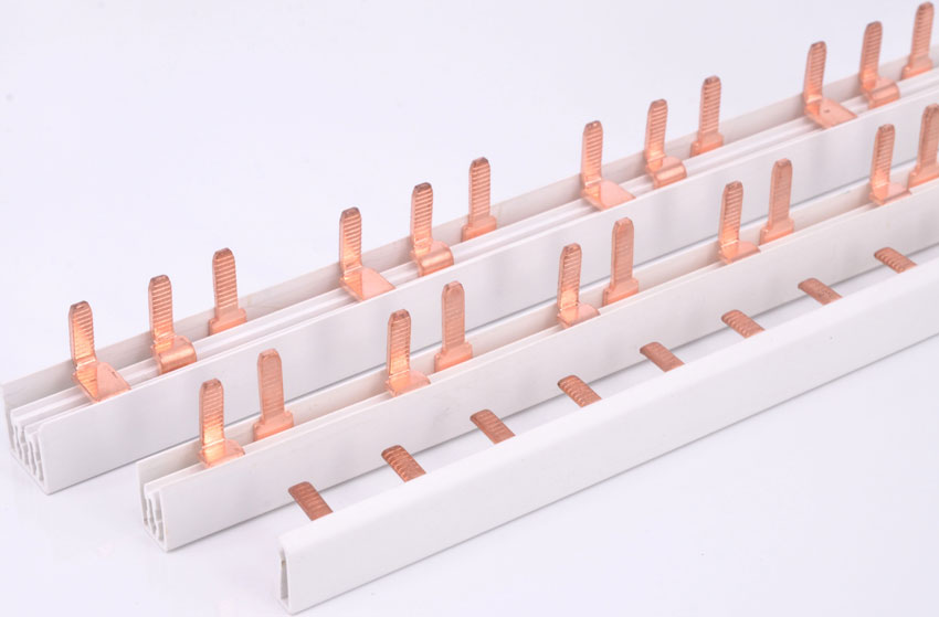 Copper Busbar for Distribution Box Circuit breaker PIN MCB GV2 connector busbar connection breaker combing gangbei