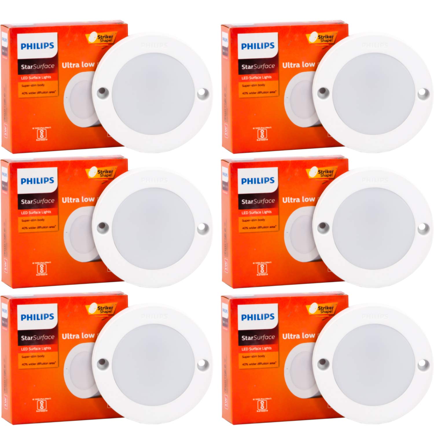 Philips Star Surface Striker Shape Cabinet Light, 3 Watt, Cool Day