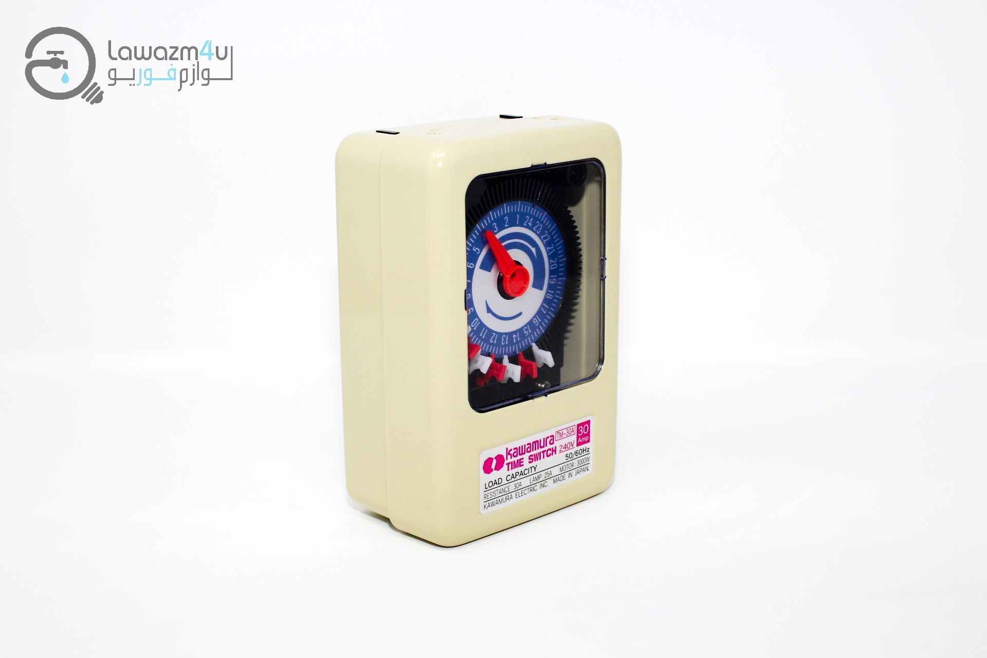 Kawamura Electric Analogue Timer, TM-30A, 30A, 110-250VAC