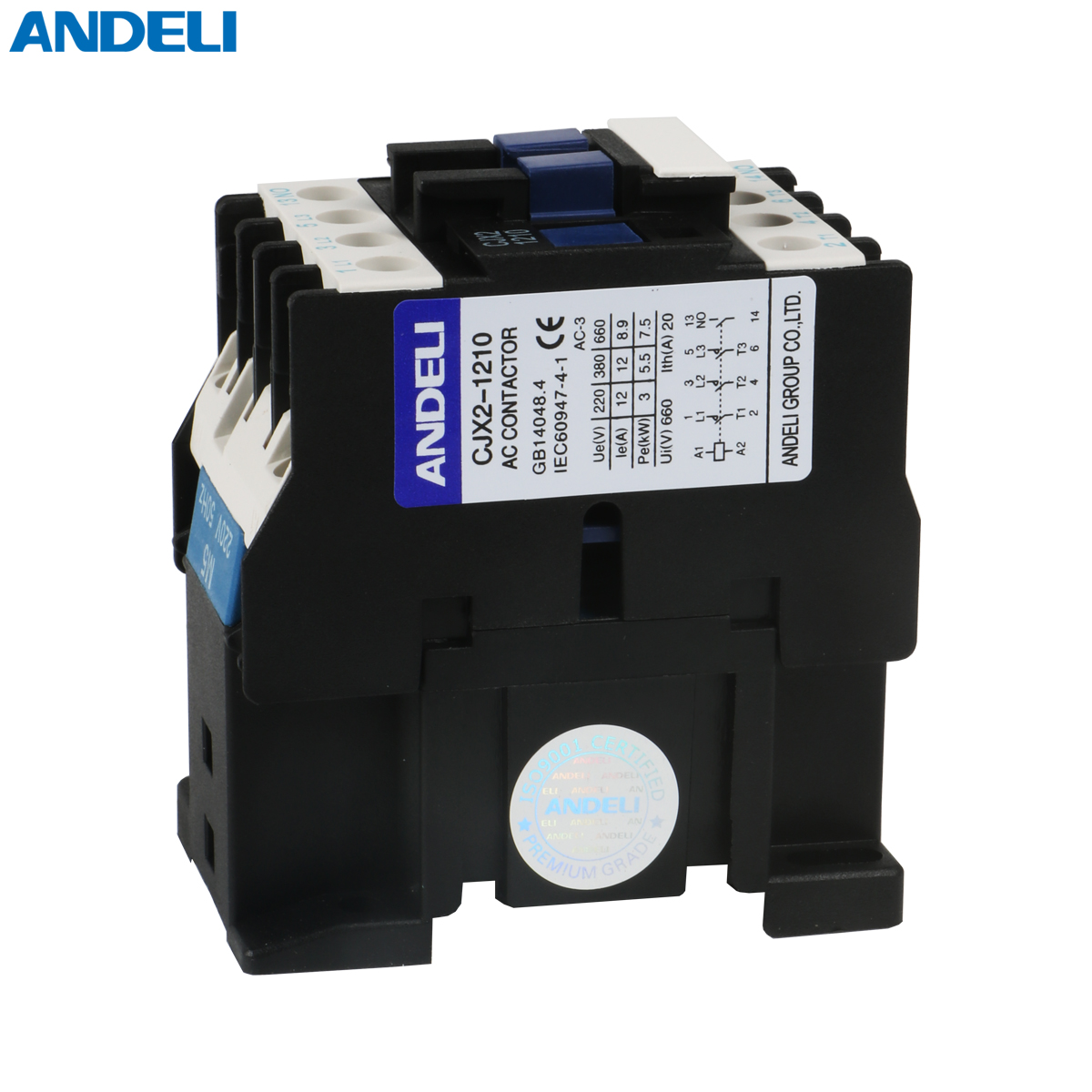 CJX2-1210 12A 3-phase 50/60hz for ANDELI contactor