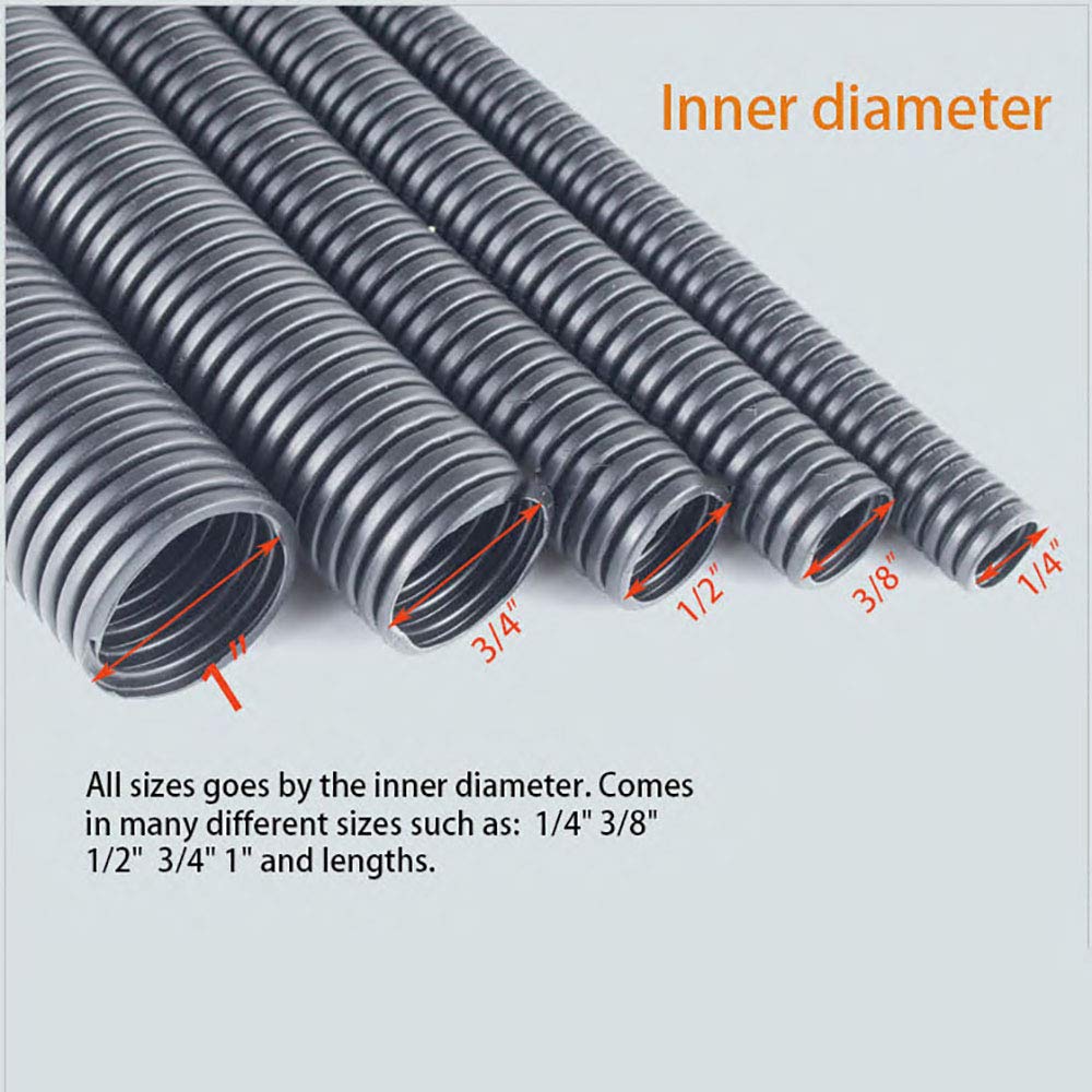 Wire Harness Wrap Cover Sleeve Conduit Wire Conduit Corrugated Tube Conduit PP Polyethylene Tubing Flexible Pipe Hose Cover