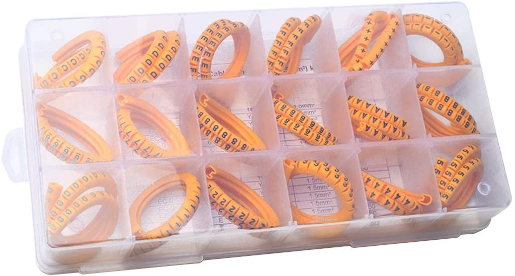 Letters A–Z Cable Marker Clip for Cable (Size - 1.5mm to 16mm) EC-J, EC-0, EC-1, EC-2, EC-3, EC-5, EC-8