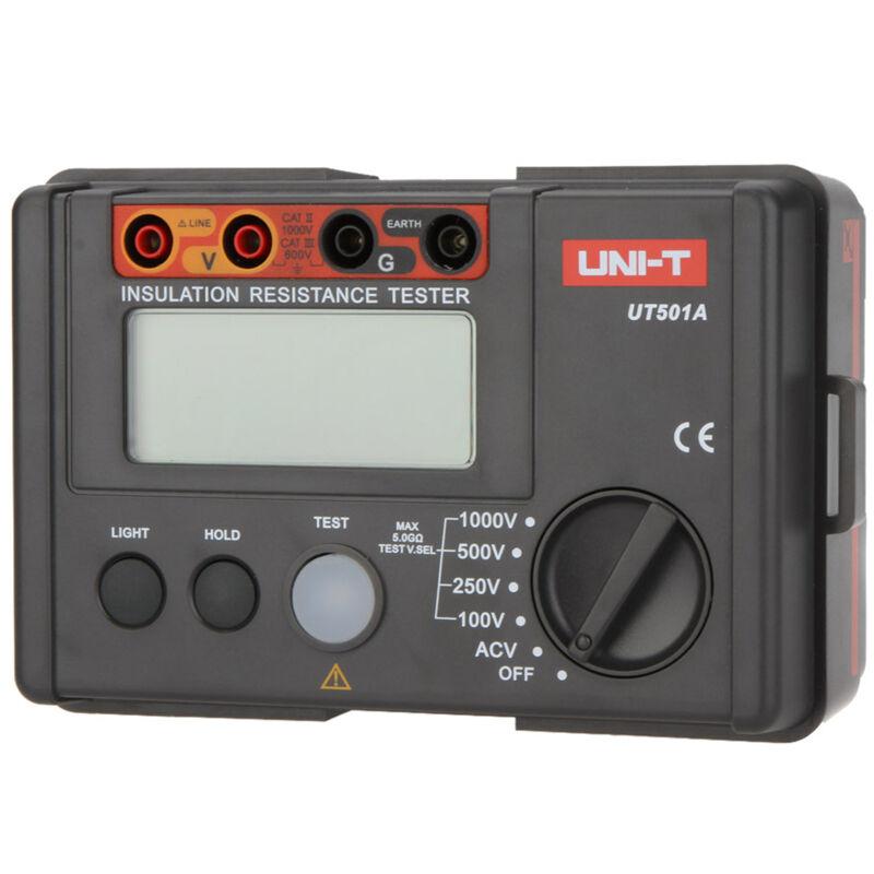 Digital Insulation Resistance Tester Meter Megger Earth Ground Resistance Voltage Tester Megohmmeter Voltmeter UNI-T