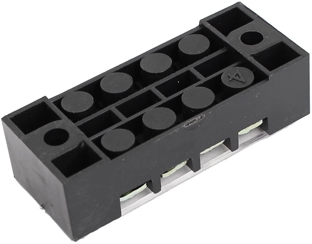 TB1504L Double Row 4 Position 600V 15A Barrier Terminals Block 2pcs