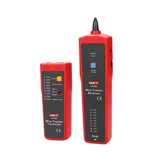 UT682 Wire Tracker,Multifunctional Intelligent Finder,Tracks Network Lines,Telephone Lines,Power Cables,and coaxial Lines