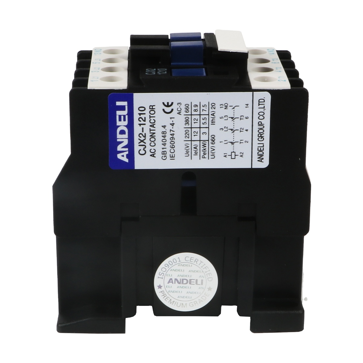CJX2-1210 12A 3-phase 50/60hz for ANDELI contactor